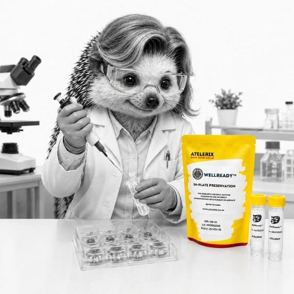 Atelerix cell preservation products in a research laboratory setting